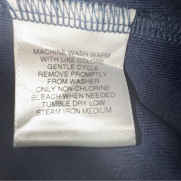 Daniel Cremieux Classic Fit Long Sleeve Polo  Men’s L Navy Blue Diamond Pattern - Picture 10 of 11